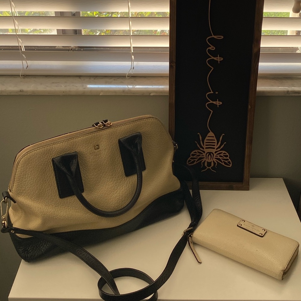 Black & Cream Kate Spade Bag